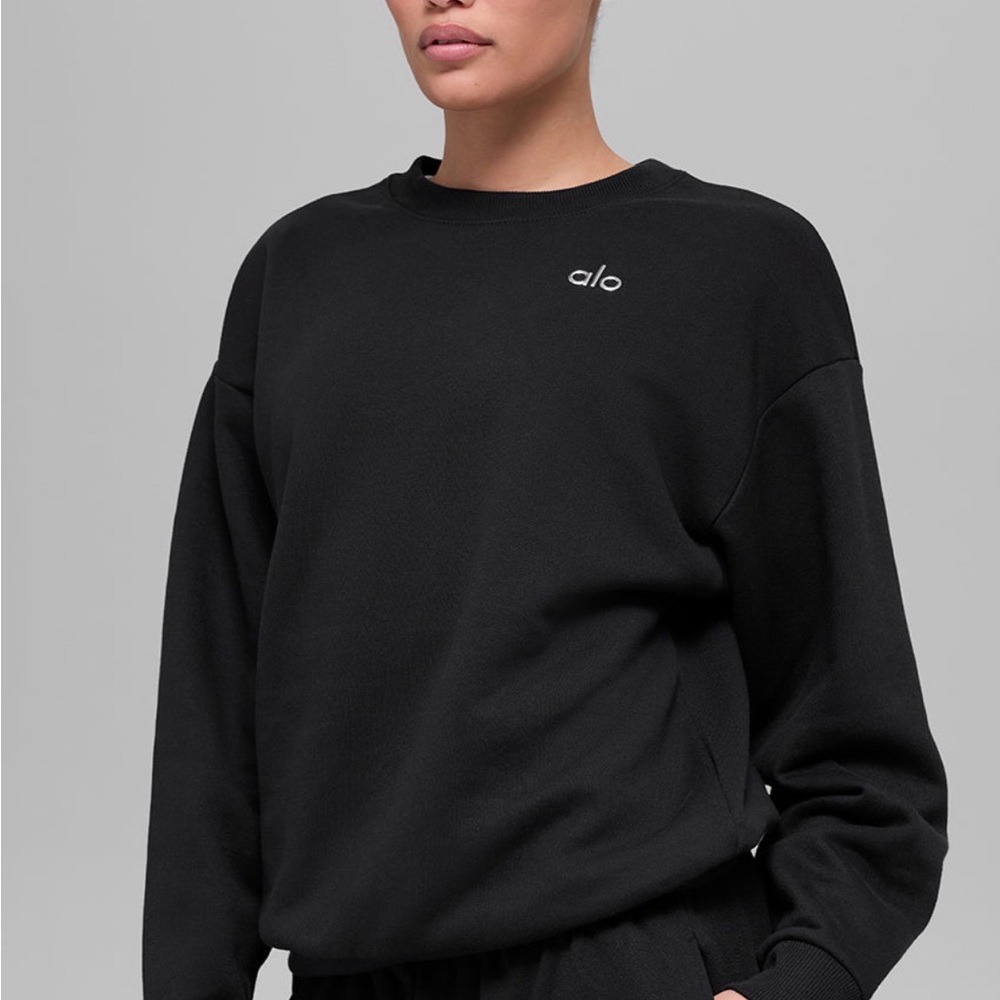 *SOLD* Alo Accolade Crewneck Pullover / Black / Size S / NWOT